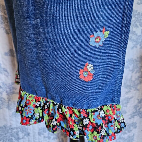 Vintage Apron With Ruffle Denim - Picture 10 of 10